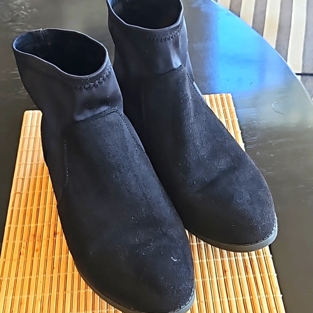 ASOS Short Black Suede Boots